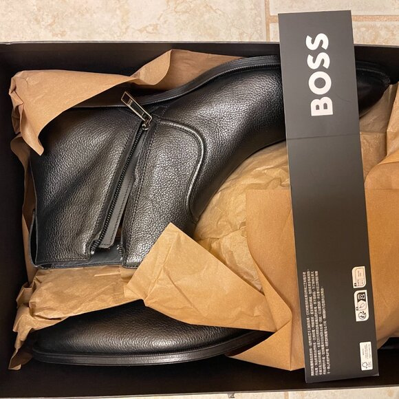 BOSS Derrek Zip Boot brand new in box US mens size 9 NWT - Picture 8 of 16